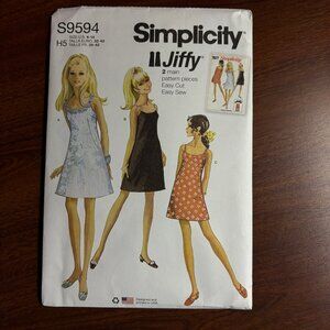 Simplicity Jiffy Pattern S9594 H5 for Misses' Vintage Dress